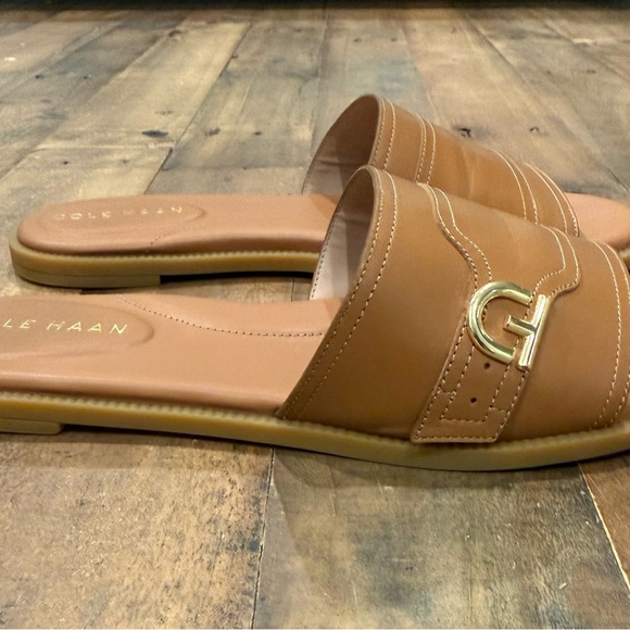 Cole Haan Tan Leather Sandals Size 7 - Picture 2 of 5